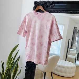 wild fable | Women’s Oversized Pink Tie Dye T-Shirt